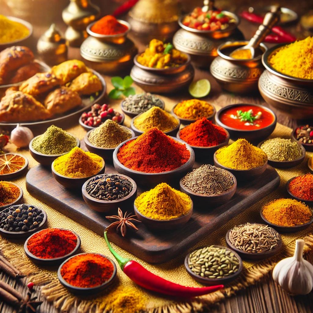 Various colorful spices